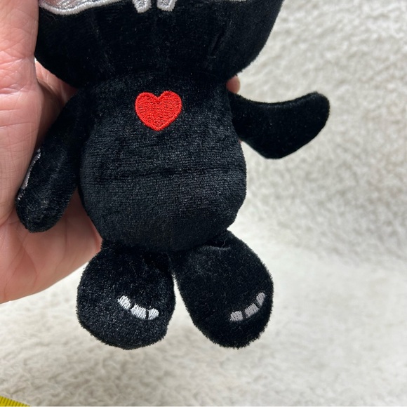 Skelanimals Jack the bunny rabbit Fiesta 10" small light weight black red heart - Picture 3 of 7